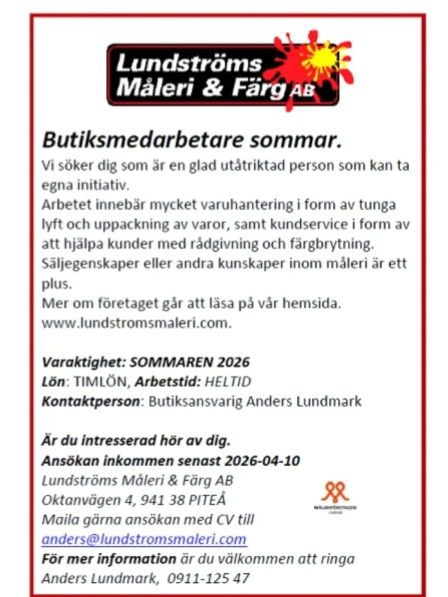 Målare av Lundströms Måleri & Färg AB – projekt 4